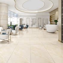 Light yellow Slab tile body marble floor tile 600x1200 living room imitation wood grain slip resistant floor tile