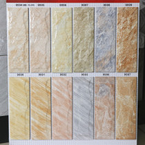 Inkjet real stone exterior wall brick 95x300 tile high-grade Villa outdoor concave convex wall brick rural self-built house exterior wall