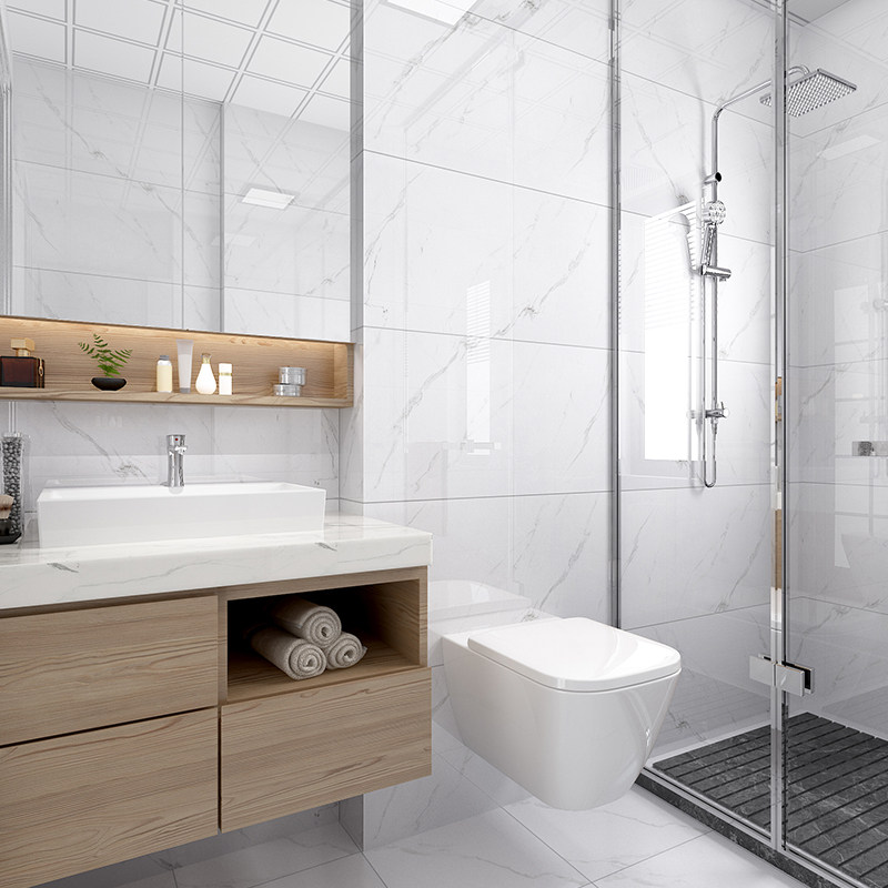 All-porcelain all-over marble tile 400x800 living room dining wall tile kitchen bathroom interior wall plate tile