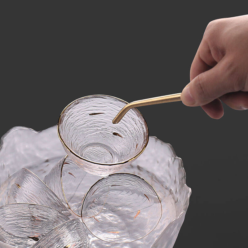 Consody Pure Copper Six Gentlemen Tea Road Accessories Tea Clip Teaspoon Teaspoon Tea Fork Tea Pen Tea Needle Kutian Tea Accessories Bronze Tea-Taobao