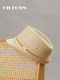 Summer Woven Straw Hat, Jazz Hat, Unisex, European and American Style, British Fashion, Sunshade, Sun Protection, Makes Face Look Smaller for Middle-Aged and Elderly People