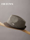 26 autumn and winter men's wool jazz hat cool and fashionable European and American British casual large head hat