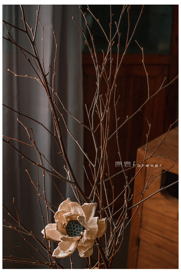 40HP天然干树枝中式复古森系装饰干枝干花搭配插花枯枝民宿摆件桦-阿里巴巴