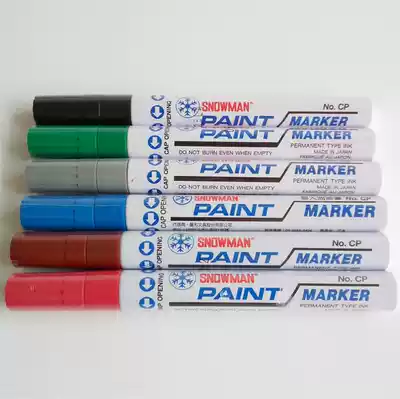 Original Japanese SNOWMAN brand paint 1 5MM REFILL PAINT PEN RED, YELLOW, GREEN, BLUE, PURPLE, BLACK AND WHITE