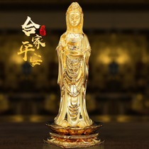 Nepal brass Guanyin Bodhisattva Tibetan ethnic style gilt Padmasambhava Buddha statue worship ornaments