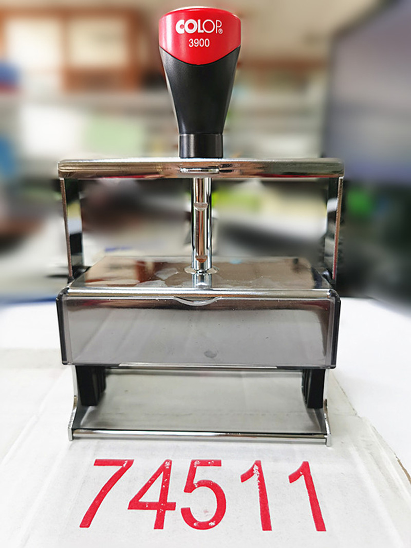 Super large number stamp, extra large number stamp, outer box identification, large number letter printing, automatic ink return stamp