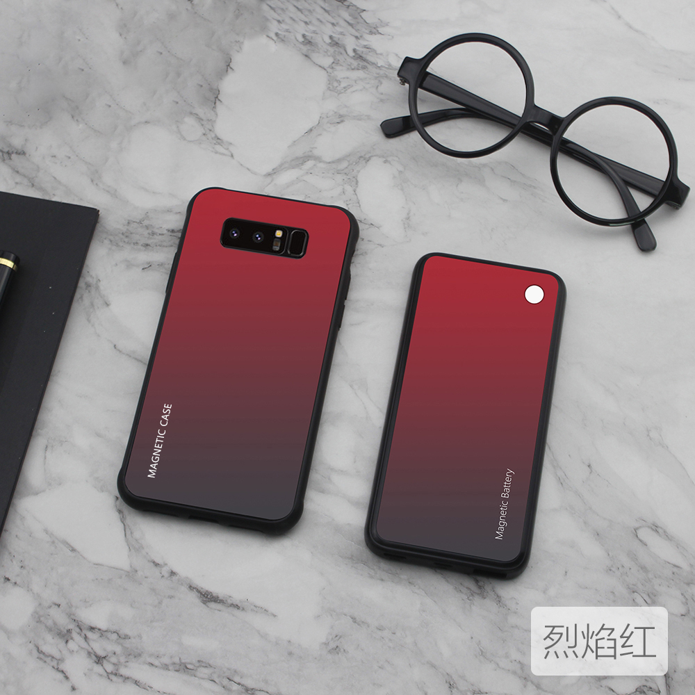 Samsung S9 + quay lại pin s9 sạc không dây chia kho báu dung lượng lớn điện thoại di động siêu mỏng vỏ điện thoại di động