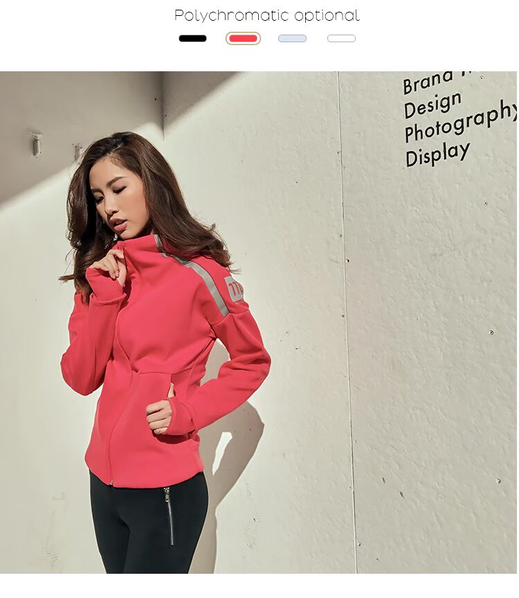 Strange cô gái áo khoác thể thao nữ dây kéo trùm đầu chống gió Slim tập thể dục chạy bình thường áo khoác áo khoác thể thao nữ