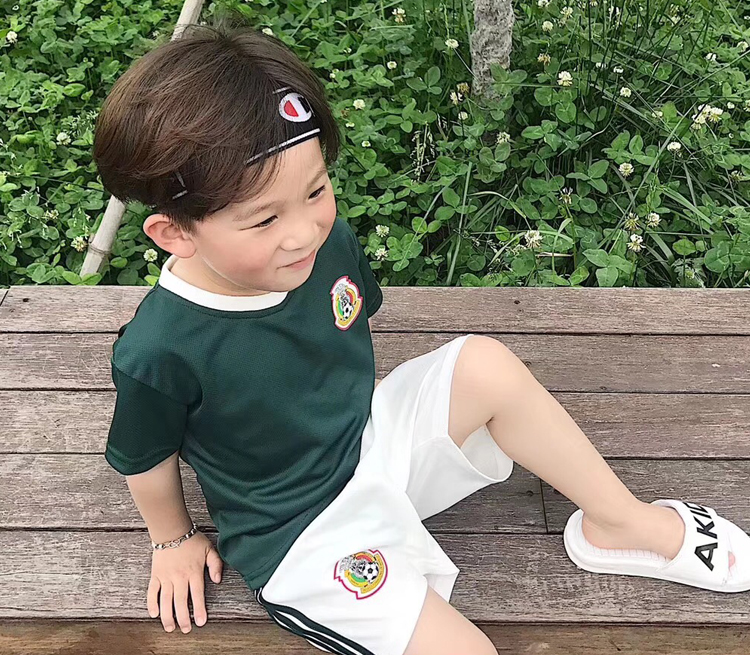 Trẻ em đội tuyển bóng đá thống nhất 2018 World Cup jersey đội tuyển quốc gia đồng phục bóng đá Argentina áo sơ mi Đức ngắn tay áo phù hợp với