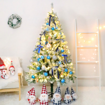 Christmas tree decoration package Nordic ins style 1 5 meters 1 8 meters flocking simulation 2024 new Christmas tree set