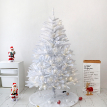 White Christmas tree decoration set hotel restaurant facade layout pvc encrypted internet celebrity 2024 new Christmas tree