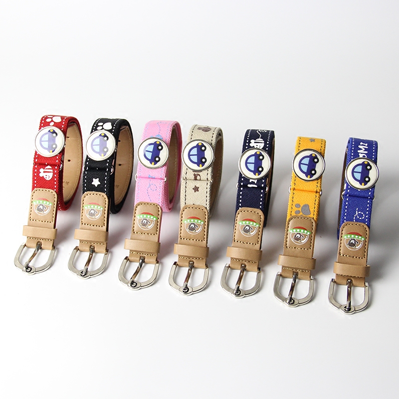 gomi children's belt New Korean boys' belts Primary school students military training girls cartoon kids high stretch pants belts