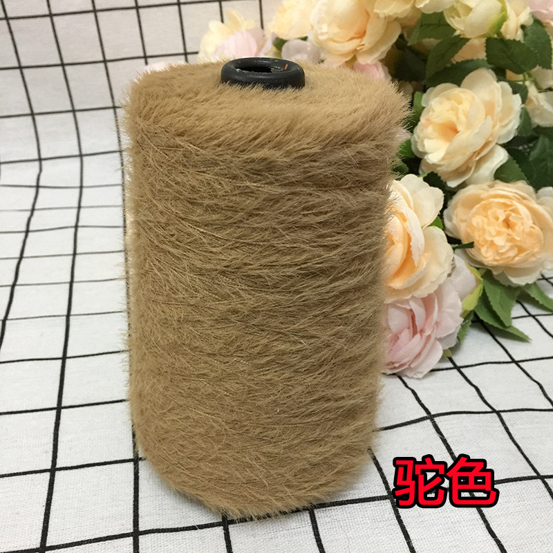 仿貂绒毛线 宝宝线双面绒貂绒线diy手编中粗围巾披肩外套线棒针线详情14
