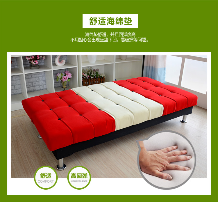 Đơn giản kéo ra giường sofa đa chức năng dual-mục đích gia đình nhỏ ba phòng khách 1,8 mét đơn và đôi nhỏ vải beanbag - Ghế sô pha sofa phòng ngủ
