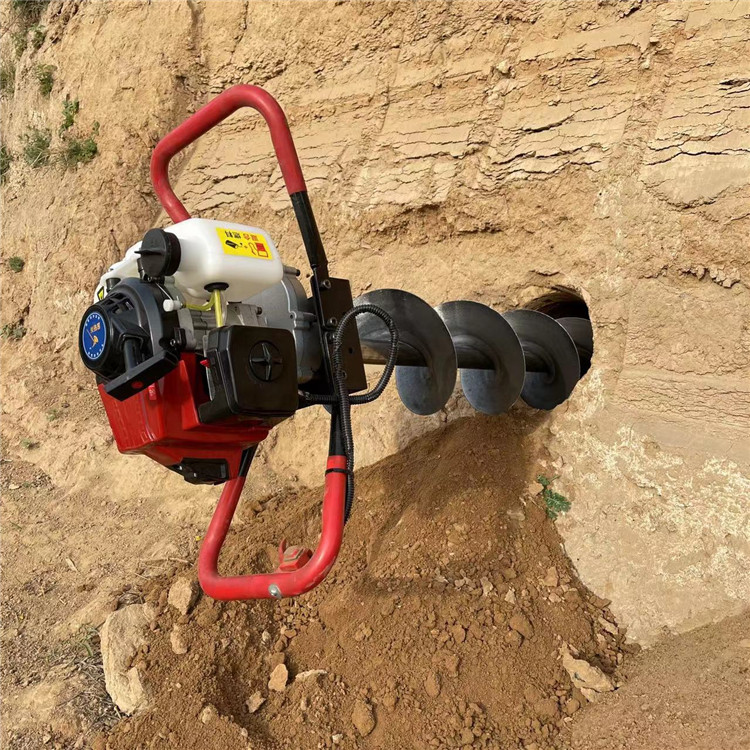 Road hocker rod drilling machine underground cross-pass horizontal punching machine horizontal pipeline spiral soil recovery tool