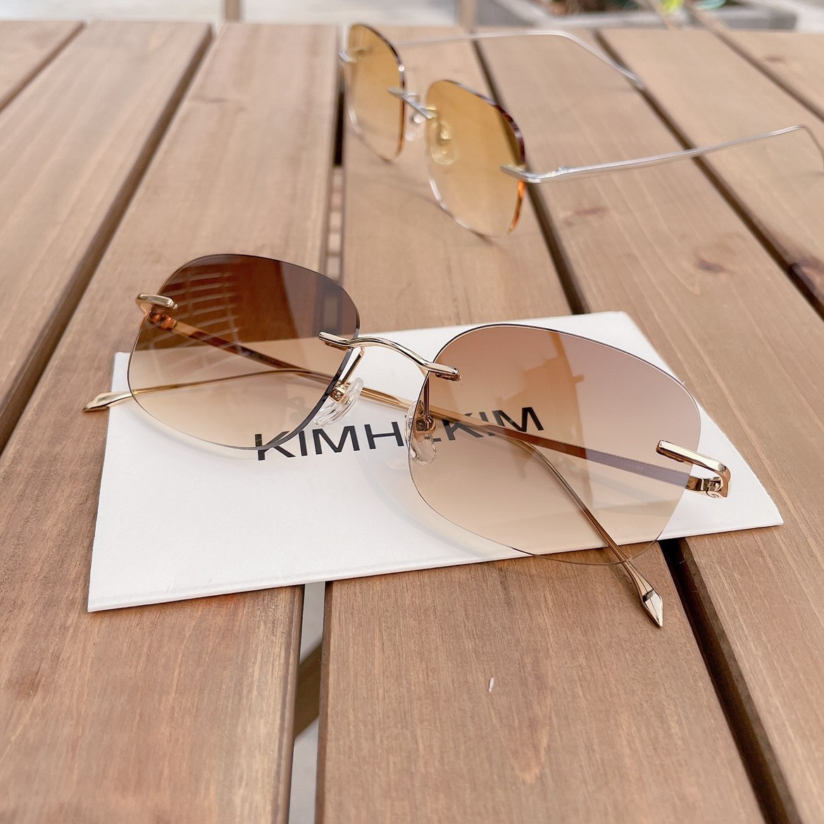 Pure Titanium Myopia Sunglasses Female Ultralight without frame Diamond cut edge Custom Fit degree Anti UV Driving sunglasses