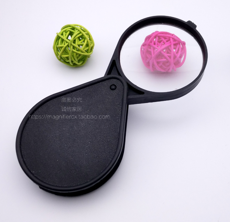 Best selling folding 5 times reading portable magnifying glass for students and the elderly cultural use diameter ￠60mm