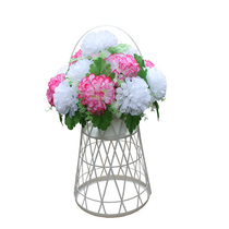 Cheap flower chamomile flower basket Flower basket Tomb Sweeping Festival Flowers Plastic Flower Basket Sweeping Tombs Flowers Decoration Flowers Fake Flower Baskets