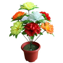 Simulation of flowers 9 fake bouquet Qingming festival sacrifice flower sweep cemetery plastic flower silk flower cheap flower