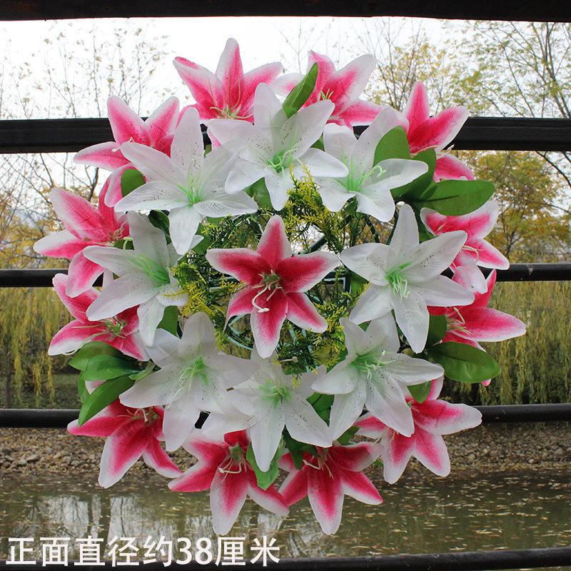 Cheap simulation flower Qing Ming flower silk flower cemetery cemetery grave false flower sacrifice flower decoration flower cemetery wholesale