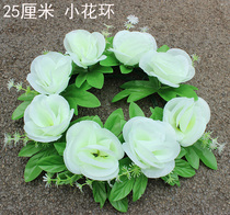 Silk flower rose small flower ring Qingming flower cheap flower sweeping tomb flower emulation flower sacrificial flower cemetery flower decoration flower wholesale