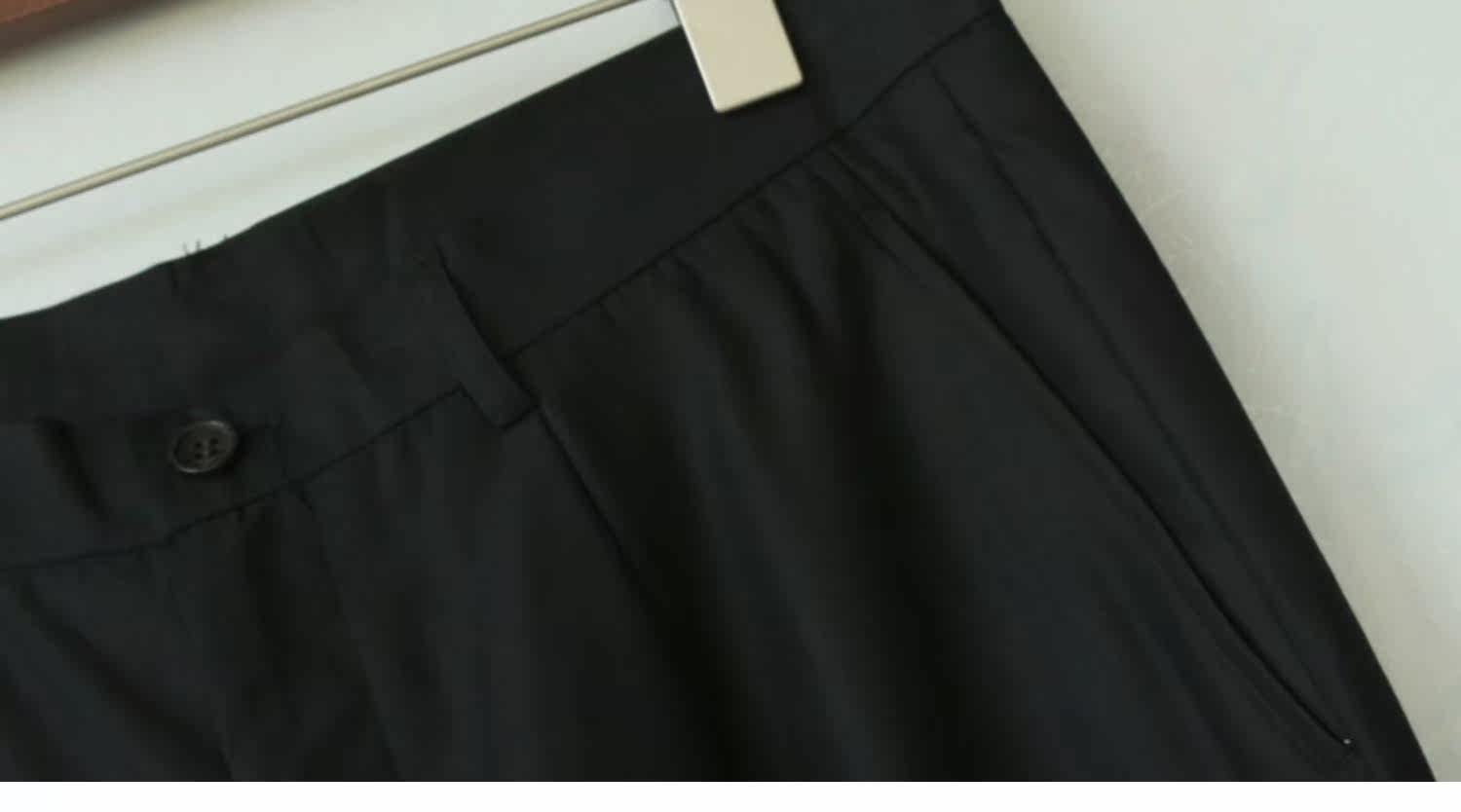 Тонкие шерстяные штаны, повседневные брюки, свободный прямой крой 