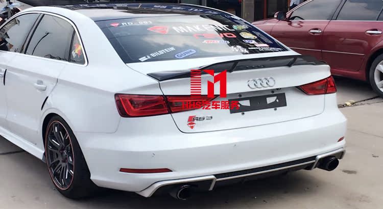 Audi A3 S3 mui trần sửa đổi thể thao bằng sợi carbon đuôi cánh cố định cánh lướt gió miễn phí - Sopida trên độ đuôi gió xe ô tô