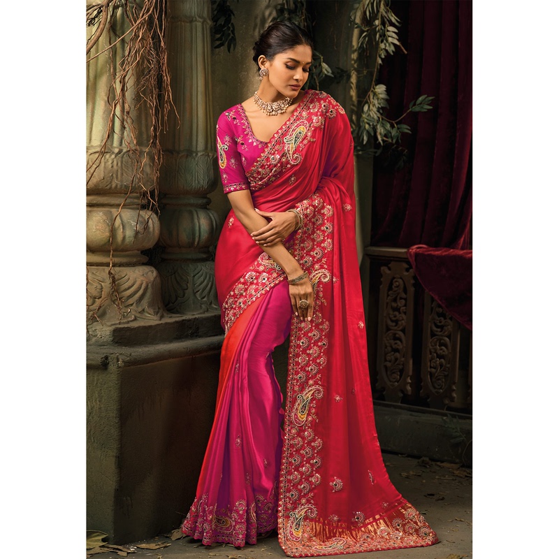 2026 New High-End Indian Saree with Embroidered Beads, Exotic Style, Party Wear, Women's Wrap Dress, Traditional Slimming Gown