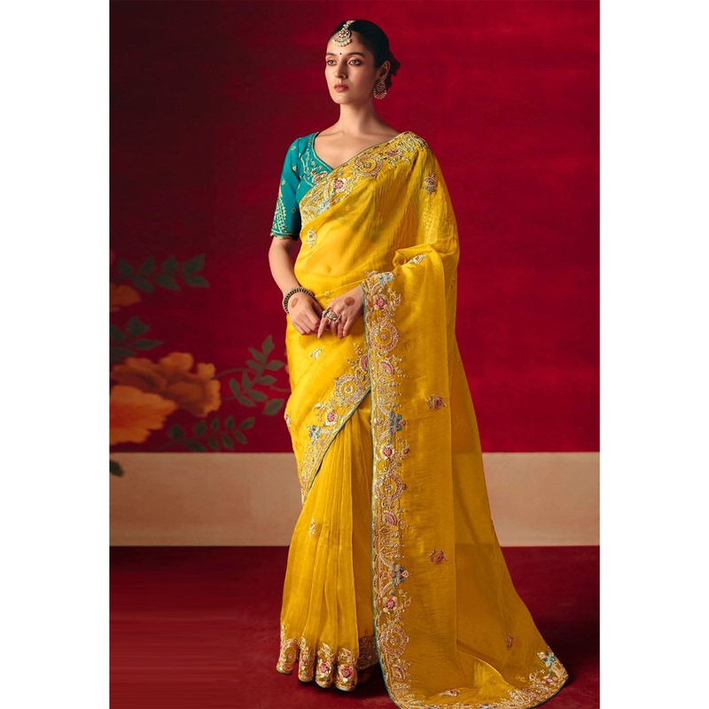 High-End Heavy Embroidery Indian Saree, Elegant and Slimming, Suitable for Festivals, Parties, Weddings, Women's Wrap Dress, 10 Styles to Choose from High-End Heavy Embroidery Indian Saree, Elegant and Slimming, Suitable for Festivals, Parties, Weddings, Women's Wrap Dress, 10 Styles to Choose from