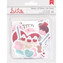 New products 374631 VALENTINE accessories bag Valentine's Day series a pack of 40 pieces. Attached ear photo album