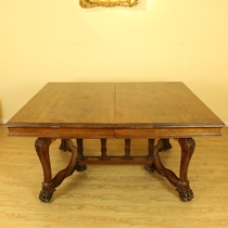 Royal Lion Fort Western Furniture Dutch Oval Table 19th Century French Made Walnut Renaissance Style Table
