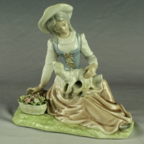 King Lion Castle Western antique 70s Spanish porcelain doll Tengra brand European antique Western antique