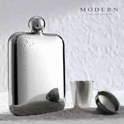 German MODERN stainless steel wine jug outdoor portable small wine jug 304 steel wine jug men's creative gift