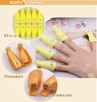 Công cụ làm móng tay bằng ngón tay dỡ clip ngón chân móng tay Nhật Bản tháo dỡ silicone tay áo với bông dỡ bông giũa móng tay