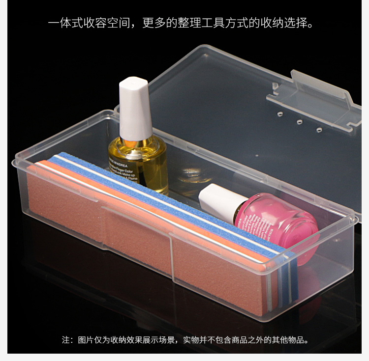 New nail hộp lưu trữ công cụ màu hộp nhựa purse box nail tool set chủ bút hộp đồ trang sức máy dũa nail cầm tay