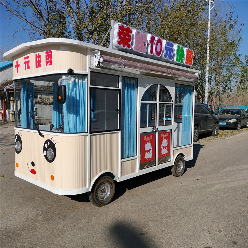 Electric Four-Wheel Multifunctional Food Truck, Mobile Haircutting and Vending Cart, Snack Cart, Breakfast and Fast Food Truck, Mobile Nail Salon Electric Four-Wheel Multifunctional Food Truck, Mobile Haircutting and Vending Cart, Snack Cart, Breakfast and Fast Food Truck, Mobile Nail Salon