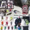 ANNIE Korean ski backslide cross fanny pack shoulder snow card key waterproof play board card bag fluorescent yellow