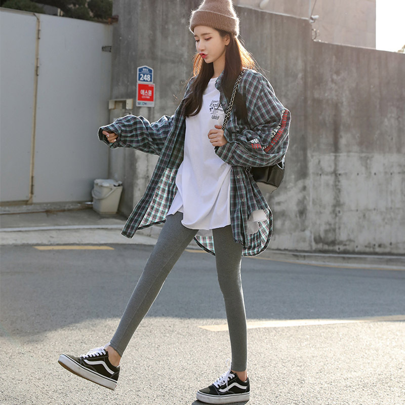 欧朵妮夏秋纯棉薄款魔术裤打底裤