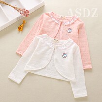 Childrens shawl summer with skirt Travel princess lace sunscreen thin little girl coat Cape small coat