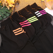 103 Fake two-piece outer wear sports pants womens spring and summer running quick-drying pants Three-bar stretch tight yoga fitness pants