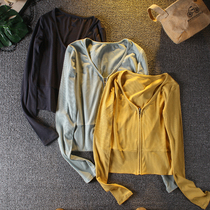 Sexy zipper long-sleeved running coat womens autumn yoga dress tight slim gym sports coat short