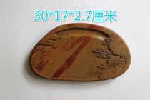 Wenwang supplies red silk inkstone inkstone authentic red silk stone natural original stone clearance inkstone