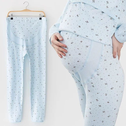 Хлопковое термобелье, хлопковые демисезонные штаны для беременных для отдыха, большой размер