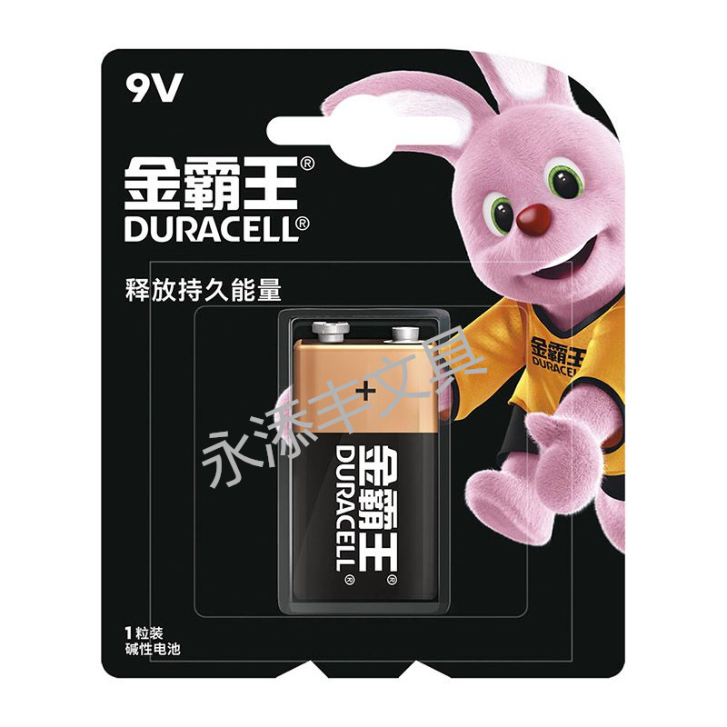 Duracell 9 Volt (V)Square alkaline battery 6LR61 microphone Taylor Guitar battery card pack