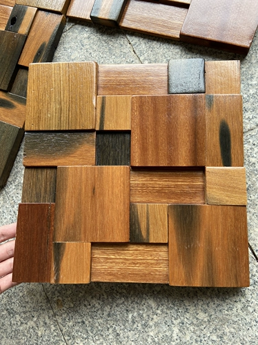 Ретро деревянная мозаика из натурального дерева, кофейный диван