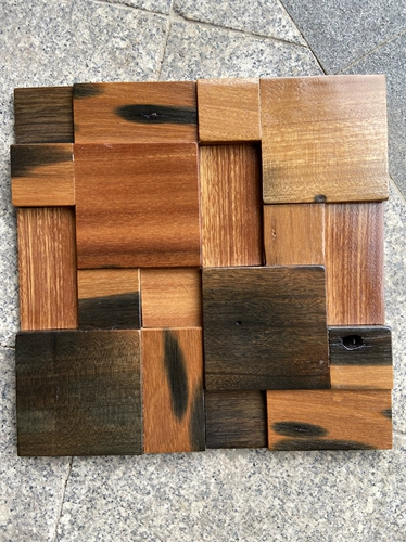 Ретро деревянная мозаика из натурального дерева, кофейный диван