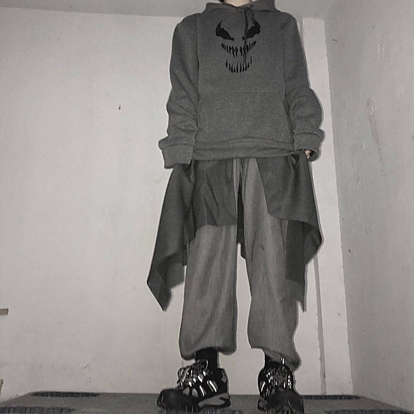 funckfasss dark venom hooded autumn and winter sweater long-sleeved men and women