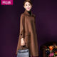 Cape coat autumn and winter new double-sided cashmere coat women's mid-length woolen mother's coat high-end large size