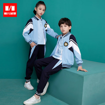 Kindergarten Garden Clothes Spring and Autumn Childrens School Uniform Sports Baseball Set 2021 New Primary School Class Clothes Three Piece Set