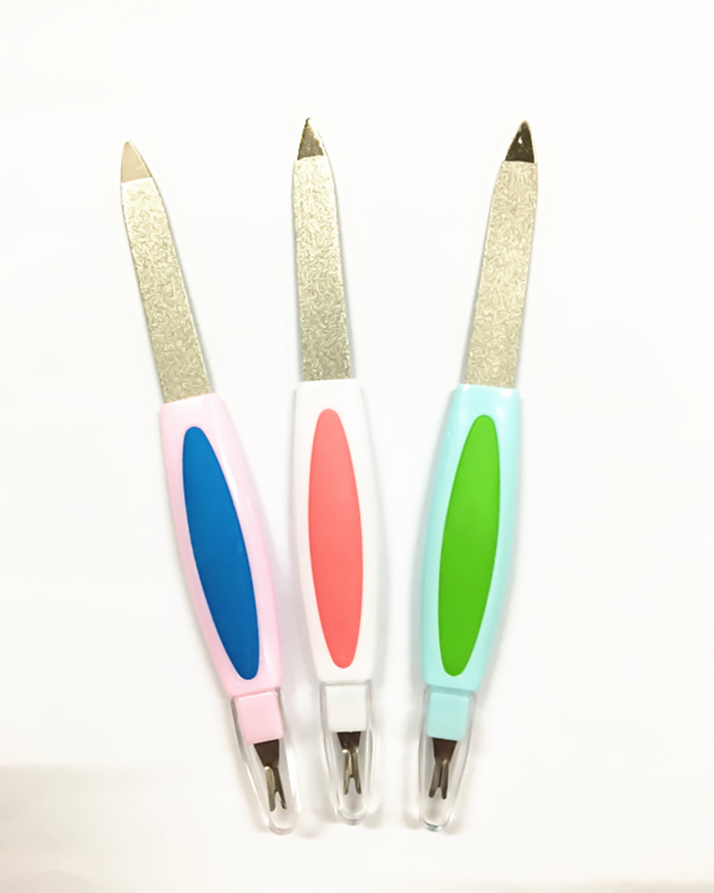 Kinda Japan-US two-in-one US-A-nail filing with a dead skin and a dead leather fork to push and die
